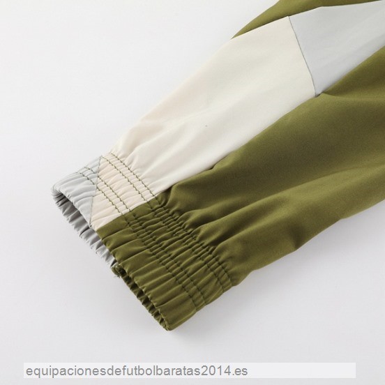 Nuevo Conjunto Completo Rompevientos AC Milan 23/24 Verde Gris Baratas